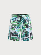 Men'S Woven Polyester Swim Shorts Sustainable Men's Beach Shorts - BERLOOK
