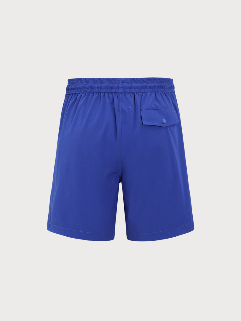 Men'S Woven Polyurethane Blend Swim Shorts Sustainable Men's Beach Shorts - BERLOOK