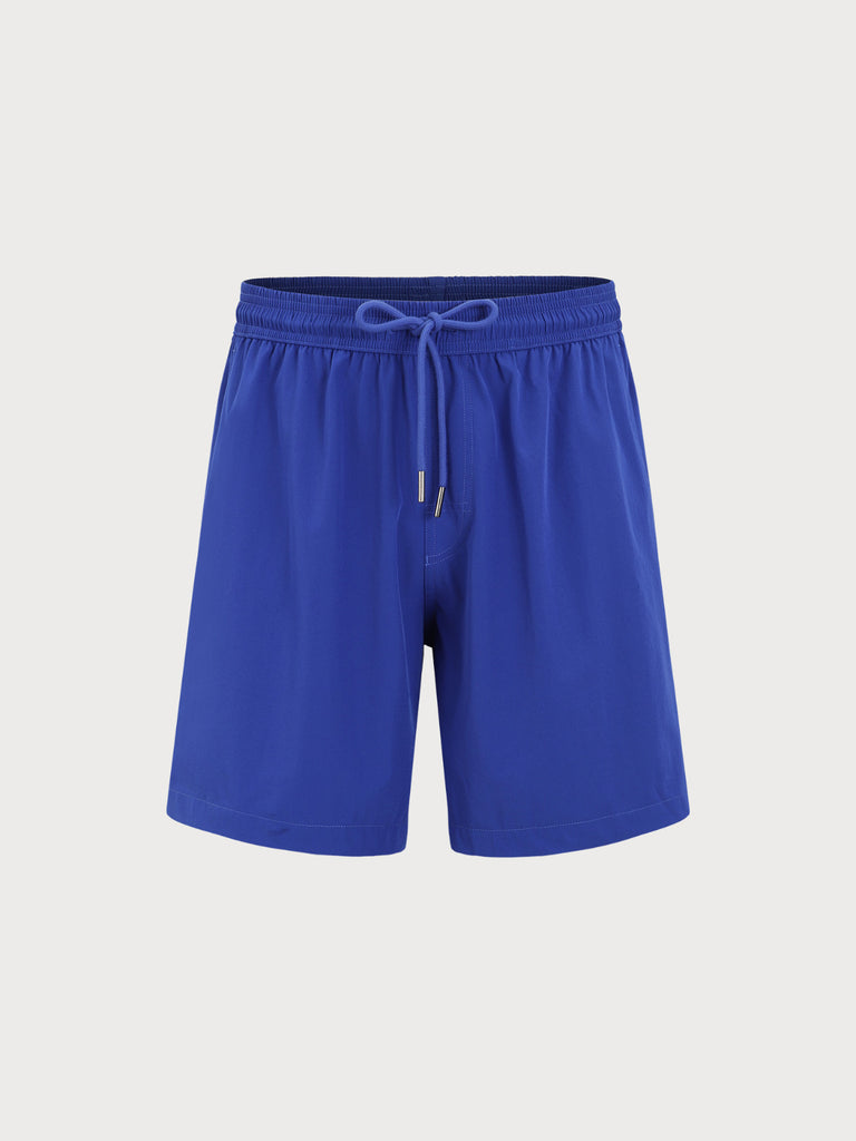 Men'S Woven Polyurethane Blend Swim Shorts Sustainable Men's Beach Shorts - BERLOOK