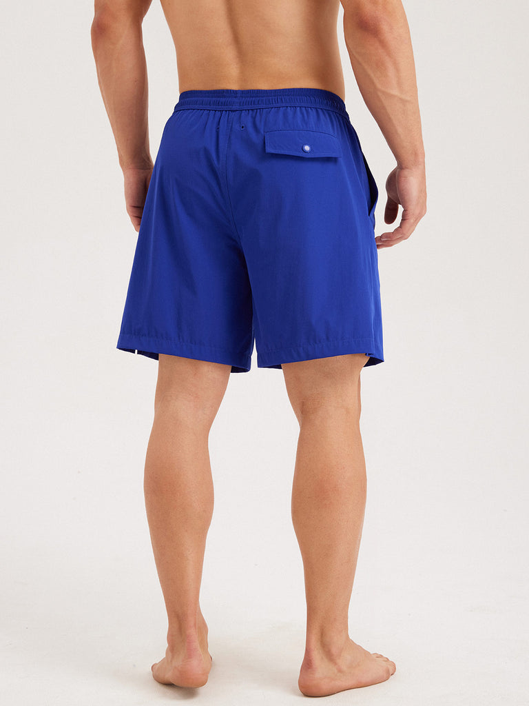 Men'S Woven Polyurethane Blend Swim Shorts Sustainable Men's Beach Shorts - BERLOOK