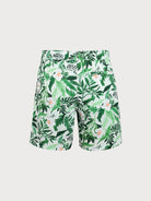Men's Woven Blend Swim Shorts Sustainable Men's Beach Shorts - BERLOOK