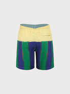 Men's woven blend swim shorts Sustainable Men's Beach Shorts - BERLOOK
