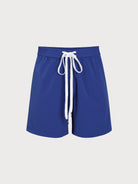 Men's Woven Blend Swim Shorts Sustainable Men's Beach Shorts - BERLOOK