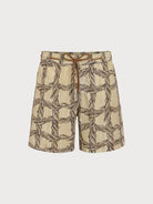 Men's Woven Blend Swim Shorts Sustainable Men's Beach Shorts - BERLOOK