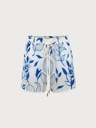 Men's Woven Nylon-Blend Swim Shorts Blue Sustainable Men's Shorts - BERLOOK