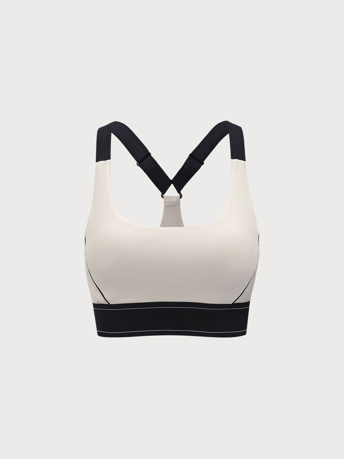 Off White Contrast X Cross Sports Bra & Reviews Off White
