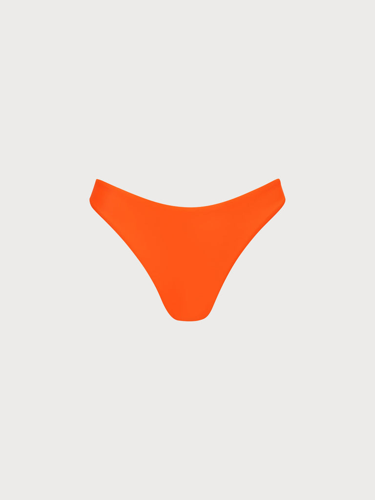 Orange Low Waisted Bikini Bottom Orange Sustainable Bikinis - BERLOOK