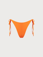 Orange Reversible Tie Bikini Bottom Orange Sustainable Bikinis - BERLOOK