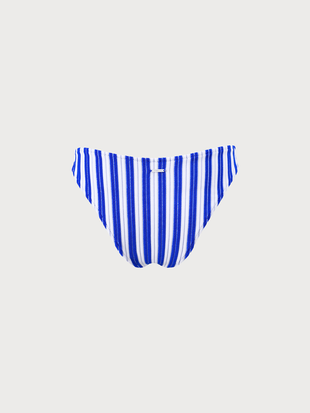 Plush Texture Stripe Bikini Bottom Sustainable Bikinis - BERLOOK