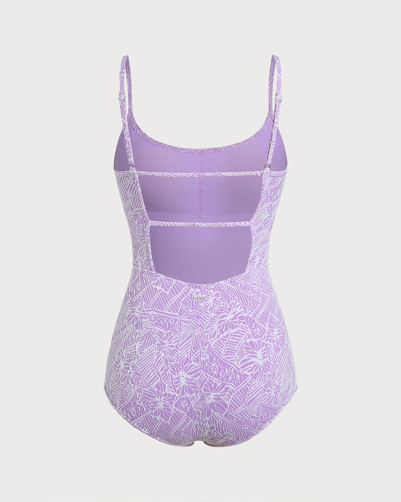 女士针织涤纶冲浪连体 Purple Sustainable Surfing Clothes - BERLOOK
