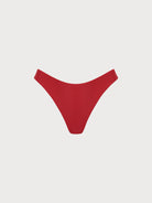Red Low Waisted Bikini Bottom Red Sustainable Bikinis - BERLOOK