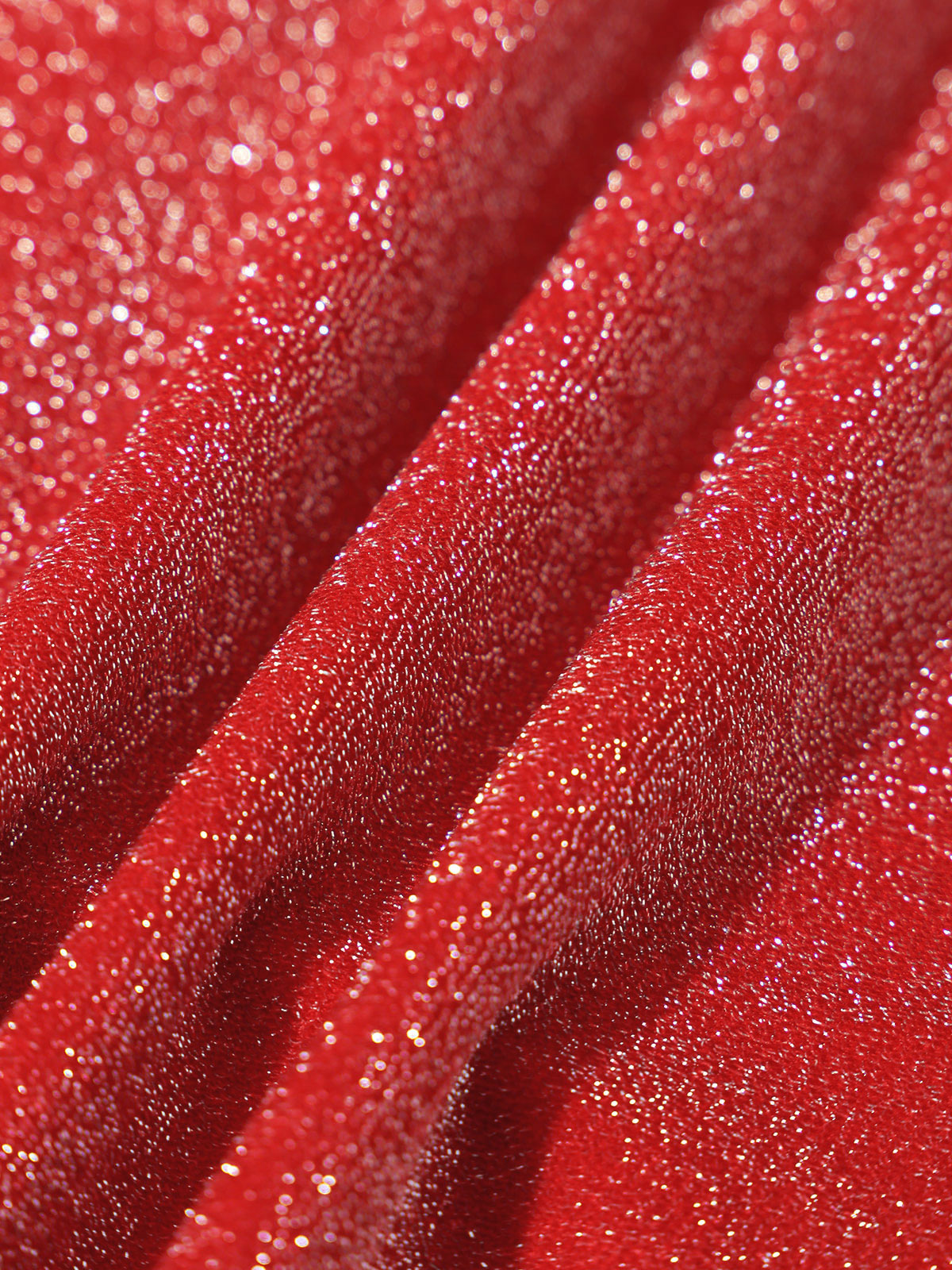 Red Lurex Bikini Bottom Sustainable Bikinis - BERLOOK