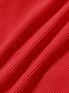 Red U-Ring Cross Back Bikini Top Sustainable Bikinis - BERLOOK