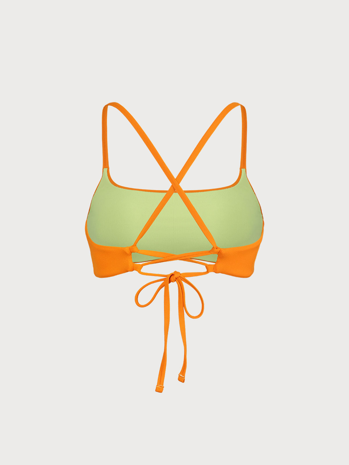 Reversible Backless Bikini Top & Reviews - Orange - Sustainable Bikinis ...