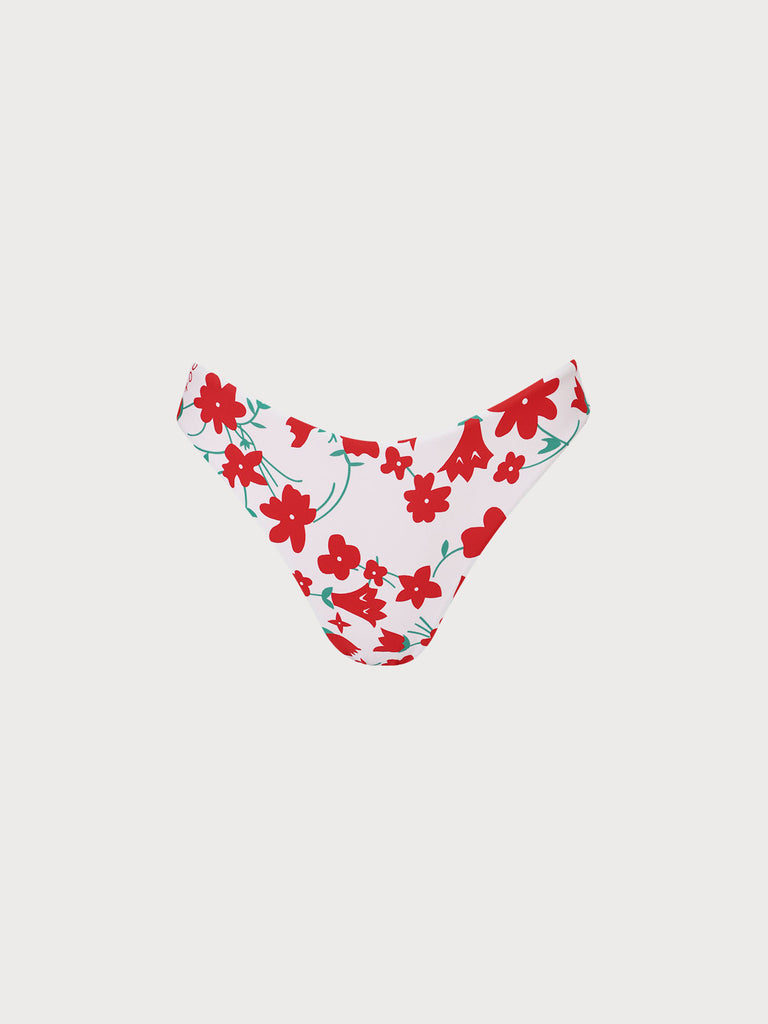 Reversible Floral Bikini Bottom Sustainable Bikinis - BERLOOK