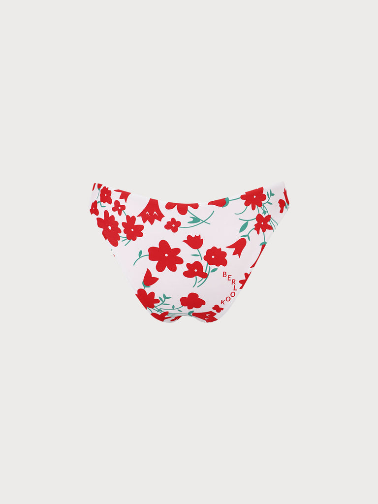 Reversible Floral Bikini Bottom Sustainable Bikinis - BERLOOK