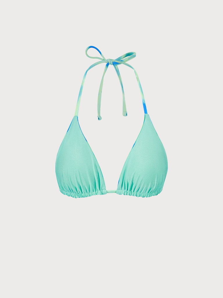 Reversible Psychedelic Print Bikini Top Sustainable Bikinis - BERLOOK