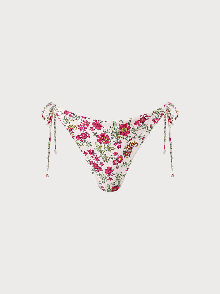 Reversible Tie Floral Bikini Bottom Sustainable Bikinis - BERLOOK