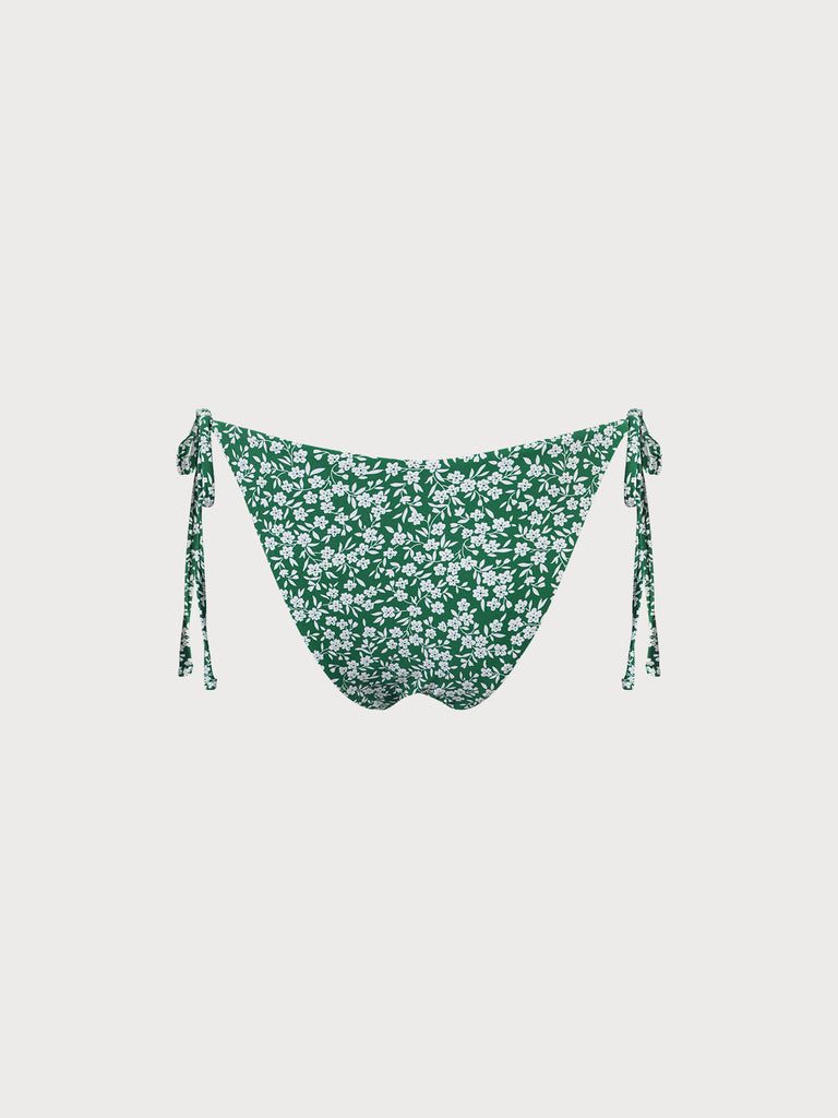 Reversible Tie Floral Bikini Bottom Sustainable Bikinis - BERLOOK
