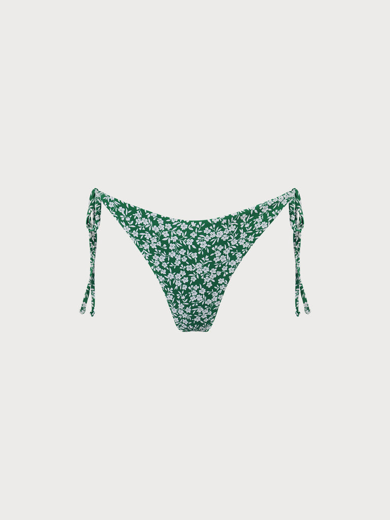 Reversible Tie Floral Bikini Bottom Sustainable Bikinis - BERLOOK
