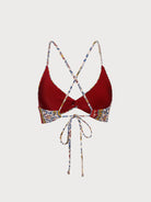 Reversible Twist Front Floral Bikini Top Sustainable Bikinis - BERLOOK