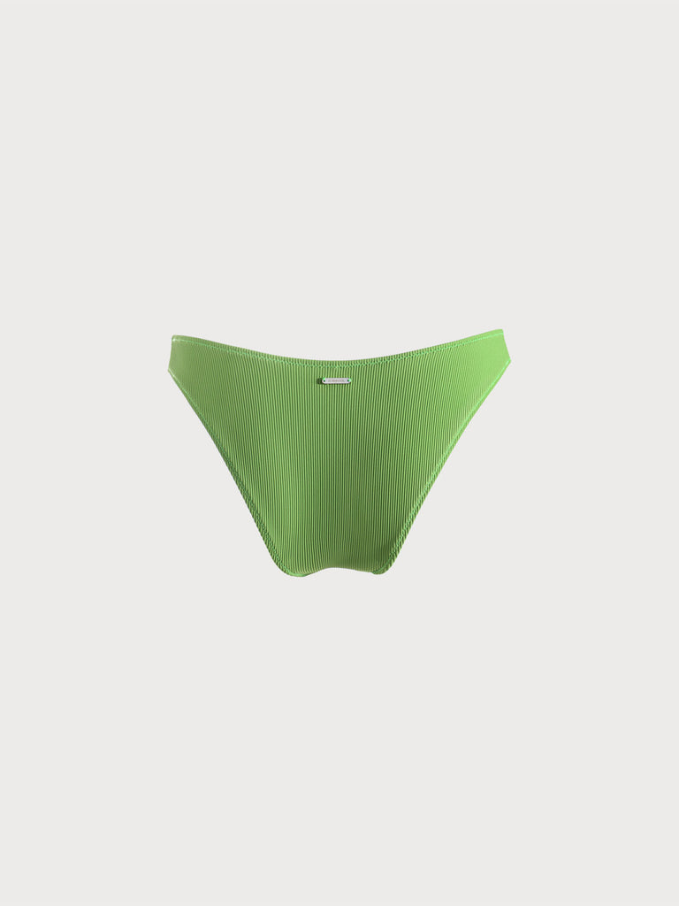 Ribbed Plain Bikini Bottom Sustainable Bikinis - BERLOOK