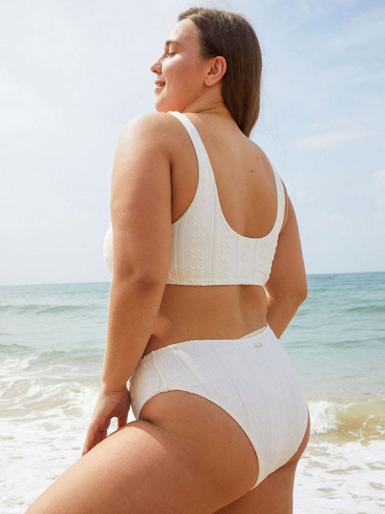 Solid Textured Bikini Bottom Sustainable Bikinis - BERLOOK