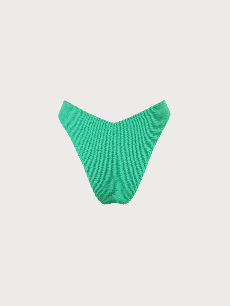 Solid V Cut Bikini Bottom Sustainable Bikinis - BERLOOK