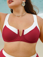 女式针织尼龙混纺比基尼上衣 Sustainable Plus Size Bikinis - BERLOOK