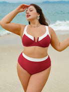 女式针织尼龙混纺比基尼上衣 Sustainable Plus Size Bikinis - BERLOOK