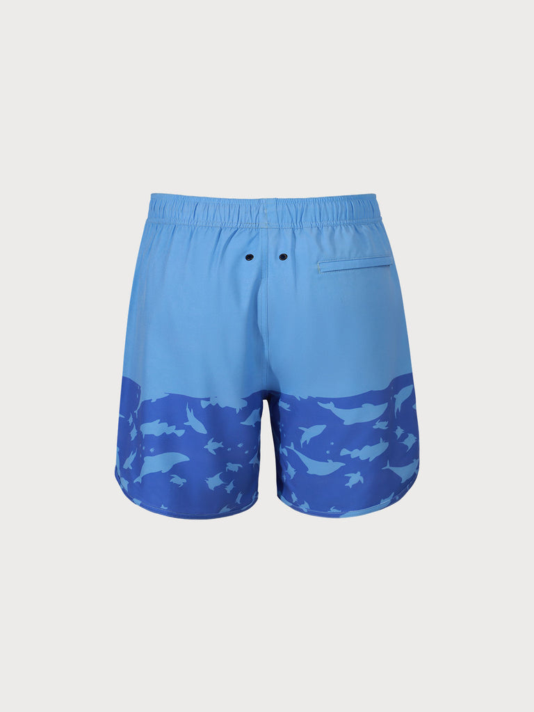 THE Sea Animal Print Beach Swimming Trunks Sustainable Men's Shorts - BERLOOK
