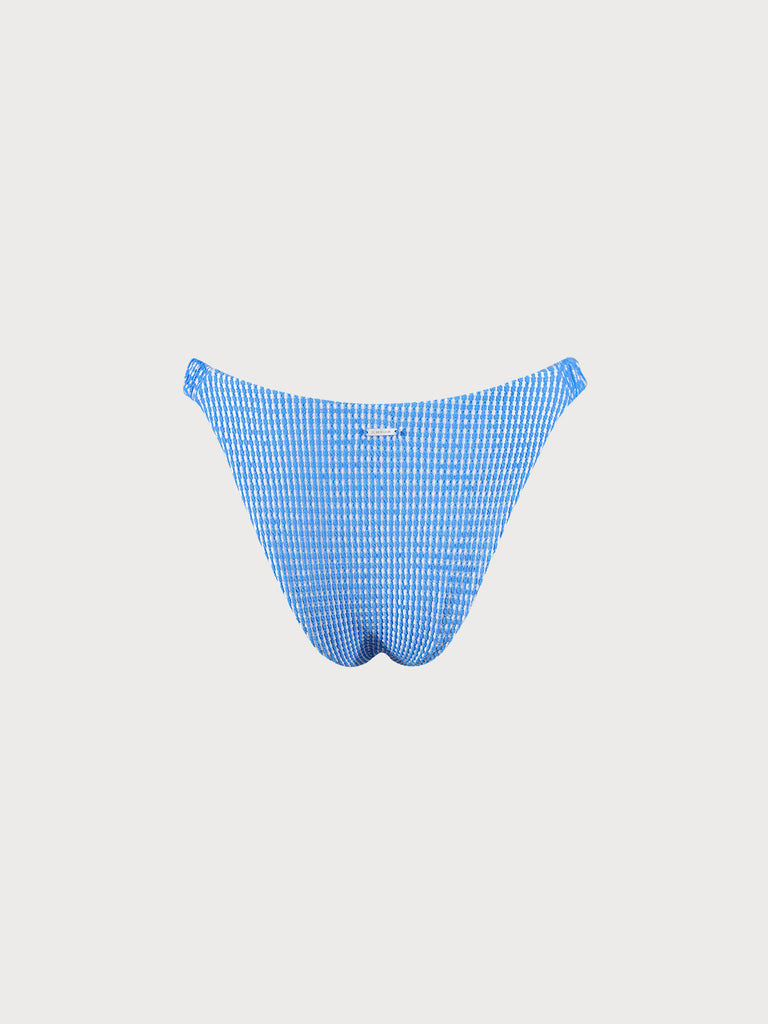 Textured Striped Bikini Bottom Sustainable Bikinis - BERLOOK