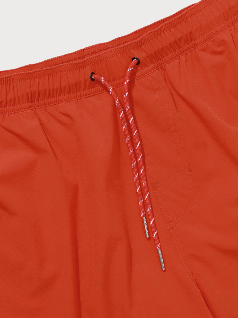 The Brick Red Beach Swimming Trunks Sustainable Men's Shorts - BERLOOK