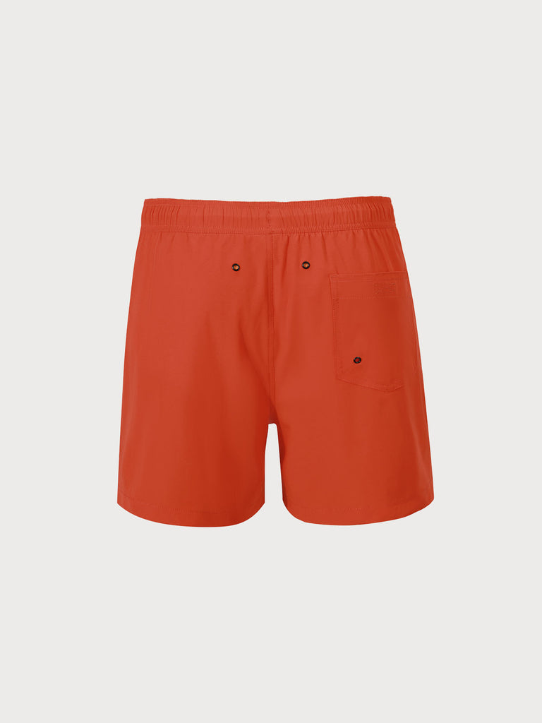 The Brick Red Beach Swimming Trunks Sustainable Men's Shorts - BERLOOK