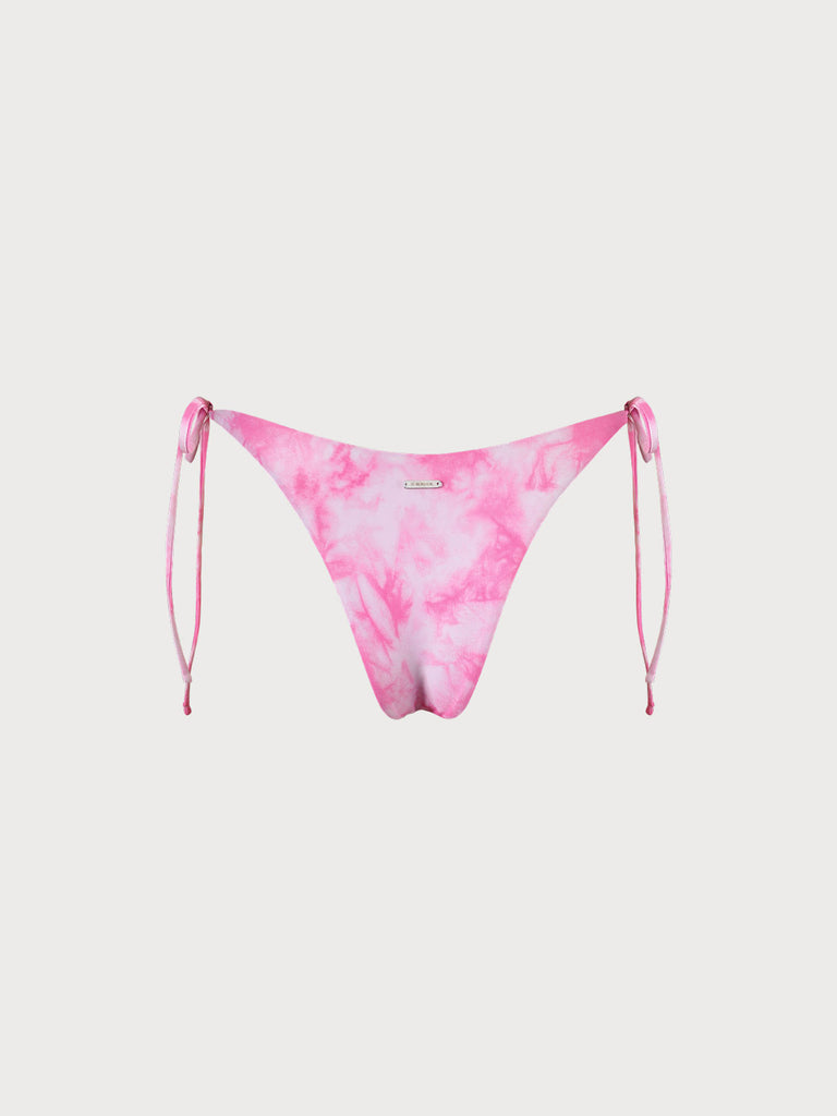 Tie-Dye Tie Side Bikini Bottom Sustainable Bikinis - BERLOOK