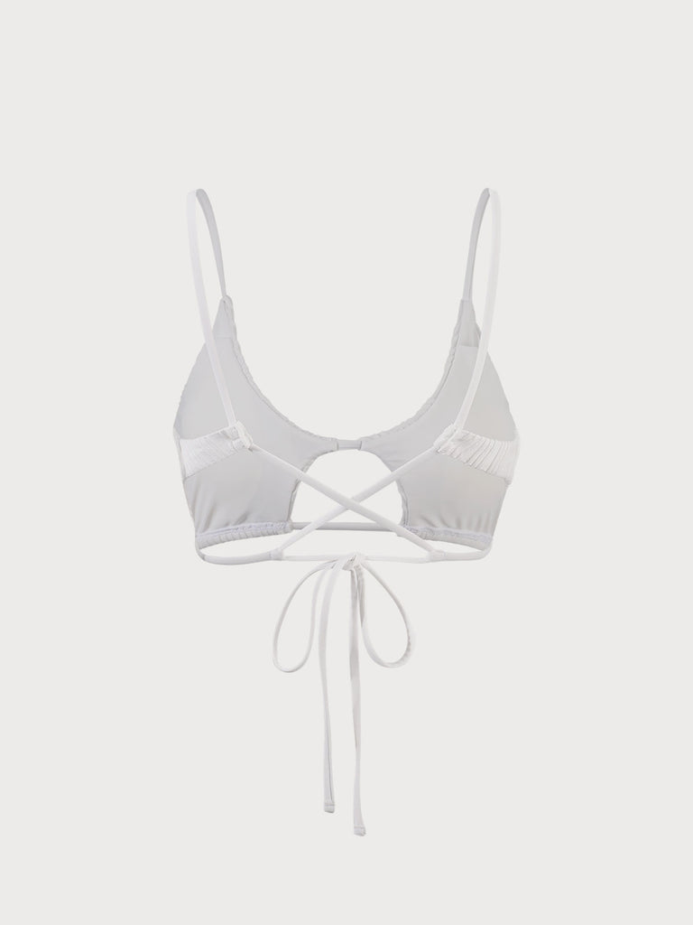 Water Ripple Cut-Out Bikini Top Sustainable Bikinis - BERLOOK