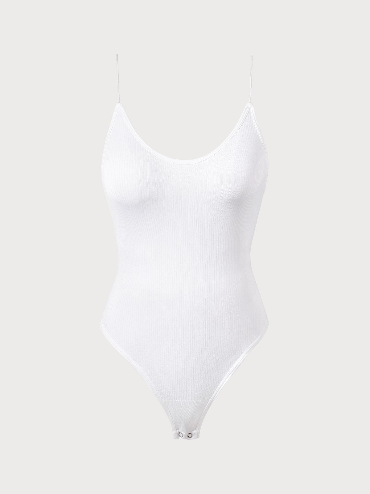 White Criss-Cross Backless Sleeveless Bodysuit