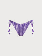 Women Knitted Acrylic Bikini Bottoms Purple Sustainable Bikinis - BERLOOK