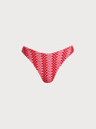 Women Knitted Acrylic Bikini Bottoms Red Sustainable Bikinis - BERLOOK
