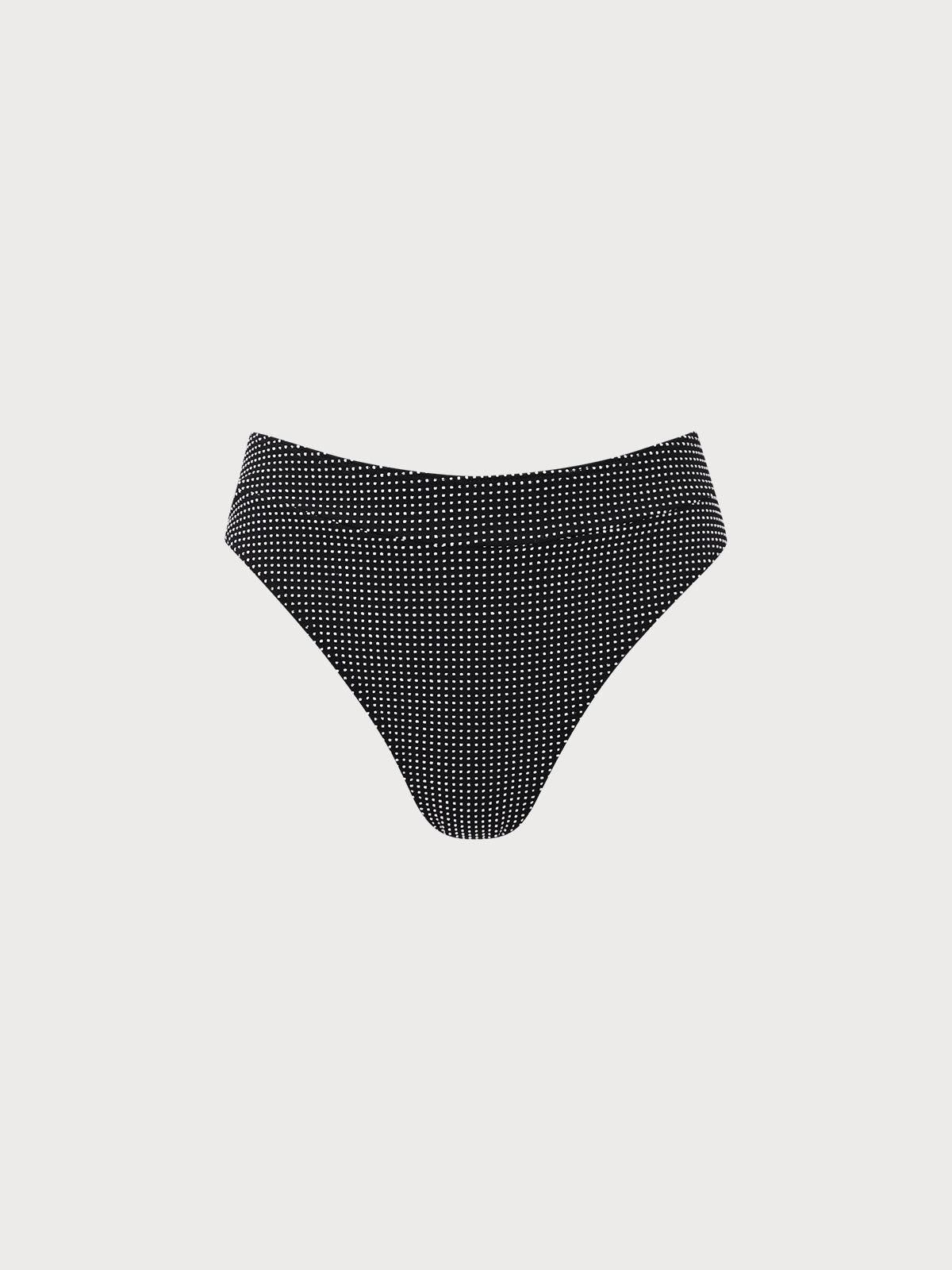 Women Knitted Nylon Bikini bottoms Black Sustainable Bikinis - BERLOOK