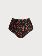 Women Knitted Nylon Bikini Bottoms Black Sustainable Plus Size Bikinis - BERLOOK