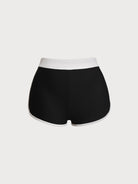 Women Knitted Nylon Bikini Bottoms Black Sustainable Plus Size Bikinis - BERLOOK