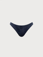Women Knitted Nylon Bikini Bottoms Blue Sustainable Bikinis - BERLOOK