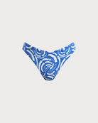 Women Knitted Nylon Bikini Bottoms Blue Sustainable Bikinis - BERLOOK