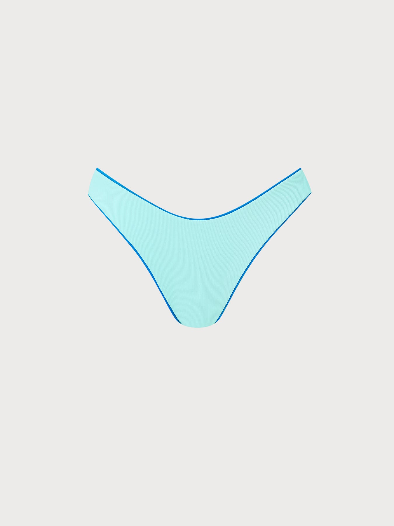 Women Knitted Nylon Bikini Bottoms Blue Sustainable Bikinis - BERLOOK