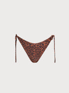Women Knitted Nylon Bikini Bottoms Dark Coffee Sustainable Bikinis - BERLOOK