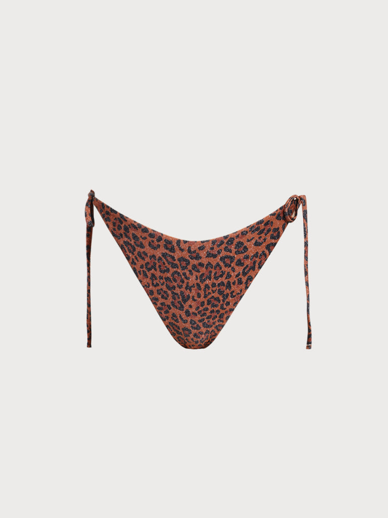 Women Knitted Nylon Bikini Bottoms Dark Coffee Sustainable Bikinis - BERLOOK