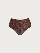 Women Knitted Nylon Bikini Bottoms Dark Coffee Sustainable Plus Size Bikinis - BERLOOK