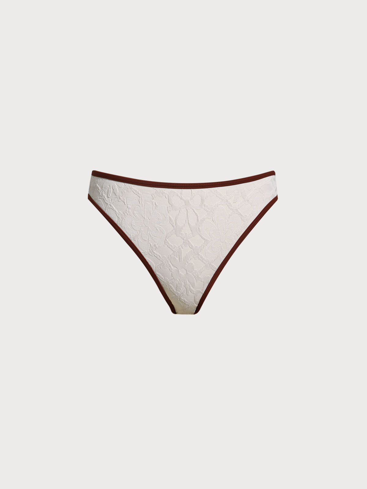 Women Knitted Nylon Bikini bottoms Off White Sustainable Bikinis - BERLOOK