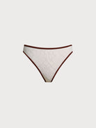 Women Knitted Nylon Bikini bottoms Off White Sustainable Bikinis - BERLOOK